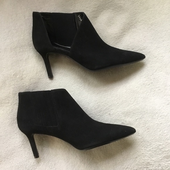 New Aquatalia black suede open sided booties 8.5 - Picture 5 of 11